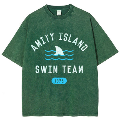 Sunny Bay Swim Team Vintage Distressed T-shirt