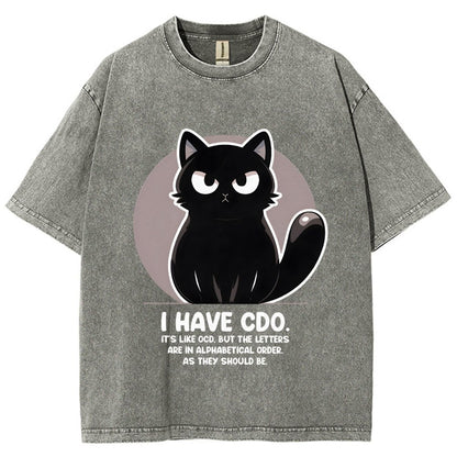 OCD vs CDO Vintage Distressed T-shirt