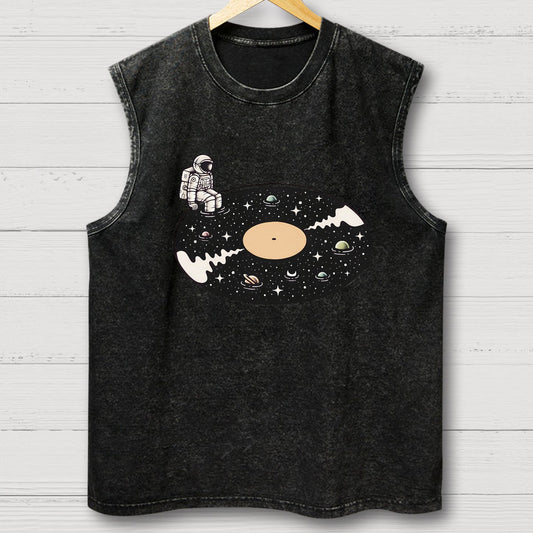 Cosmic Sound Vintage Distressed Washed Tank