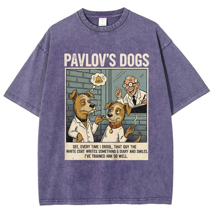Pavlov's Dogs Art Print Vintage Distressed T-shirt