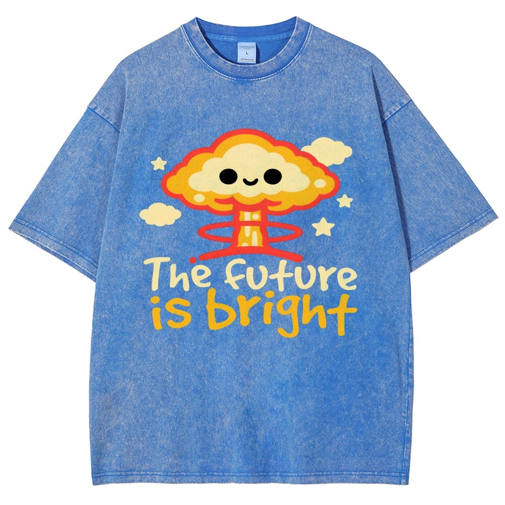 The Future Is Bright Vintage Distressed T-shirt