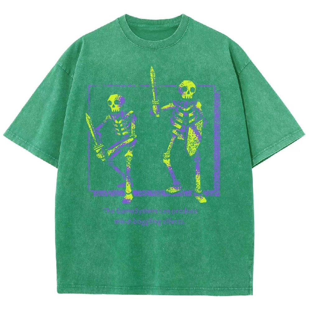 MIND-BOGGLING SKELETONS Vintage Distressed T-shirt