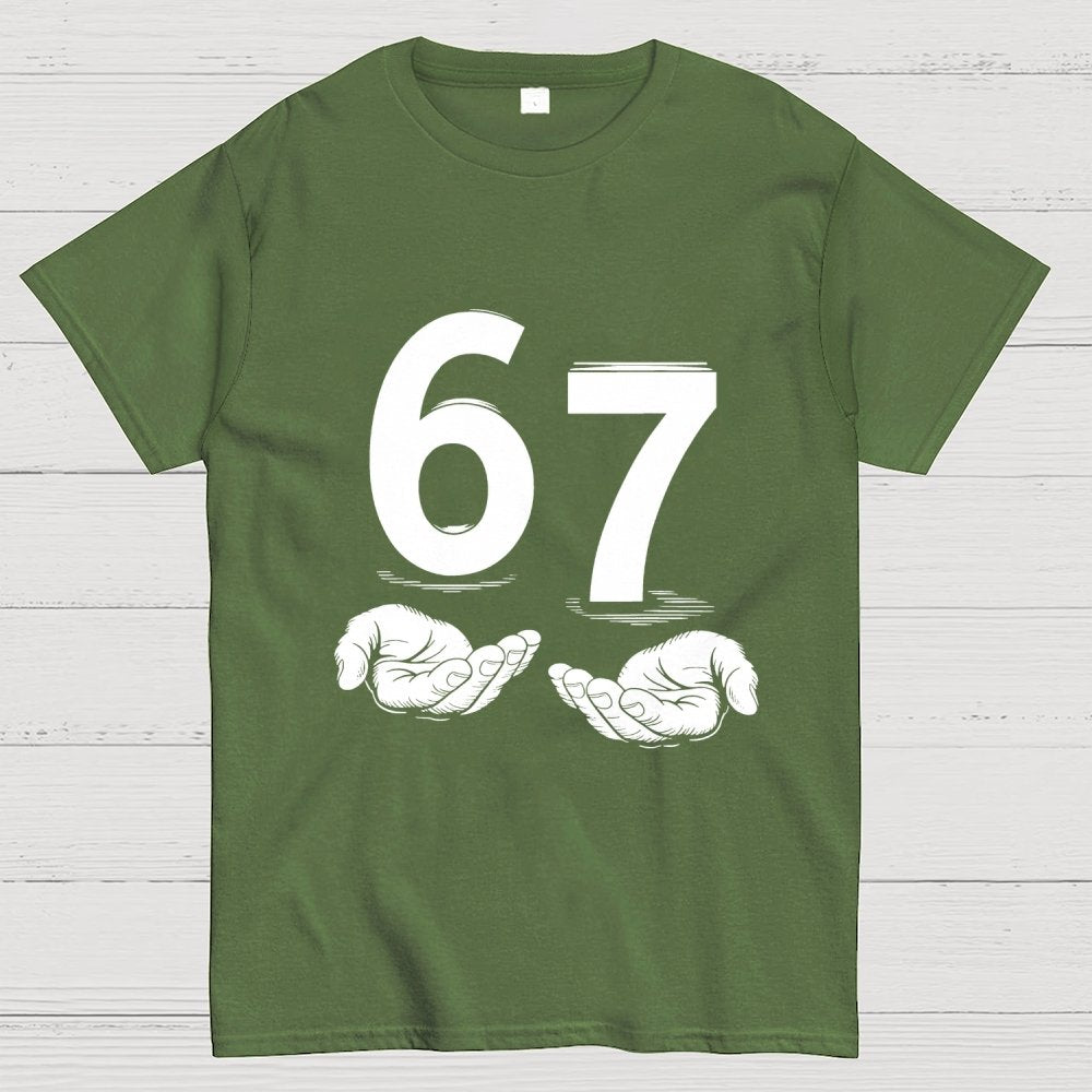 Funny Six Seven Meme Viral Quote Geek T-Shirt