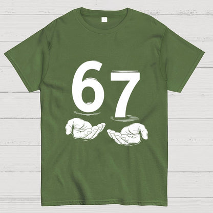 Funny Six Seven Meme Viral Quote Geek T-Shirt