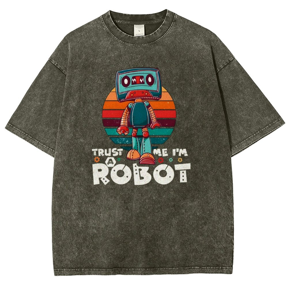 Trust Me I'm A Robot Vintage Distressed T-shirt