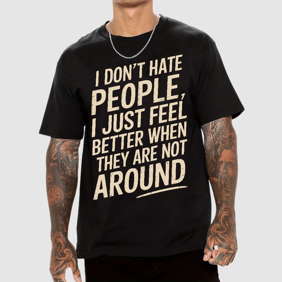 I Don't Hate People Geek T-Shirt