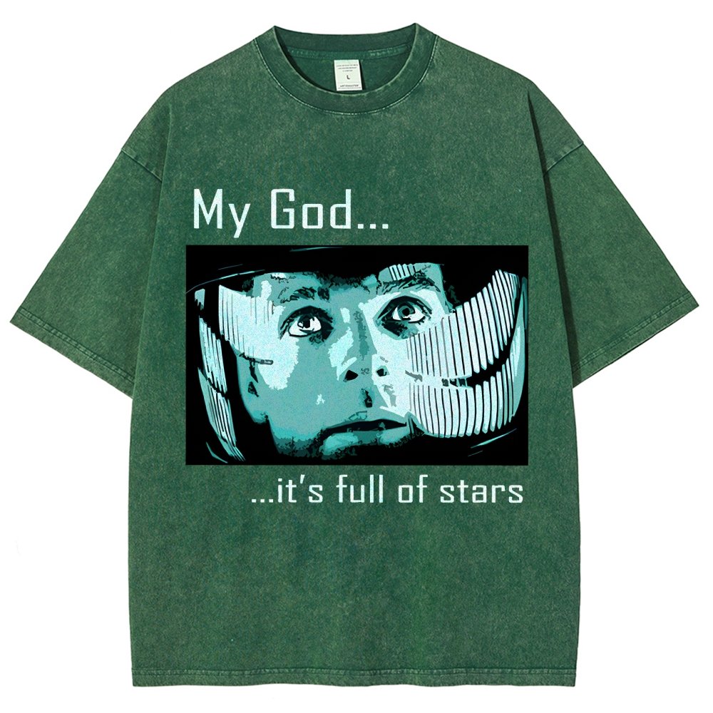 My God t's full of stars! Vintage Distressed T-shirt