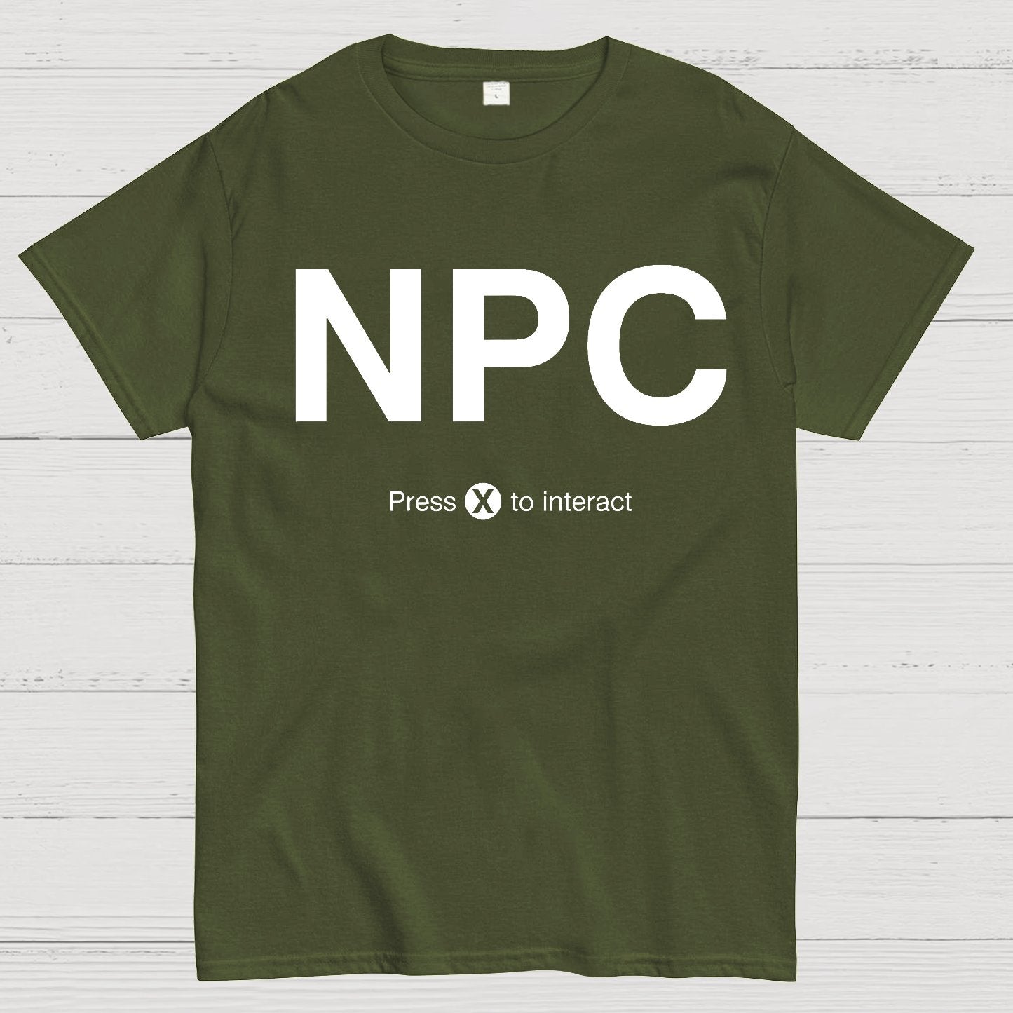 NPC Press X to Interact Geek T-Shirt