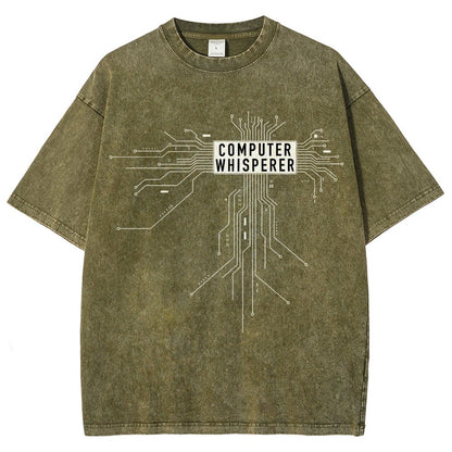 Computer Whisperer Vintage Distressed T-shirt