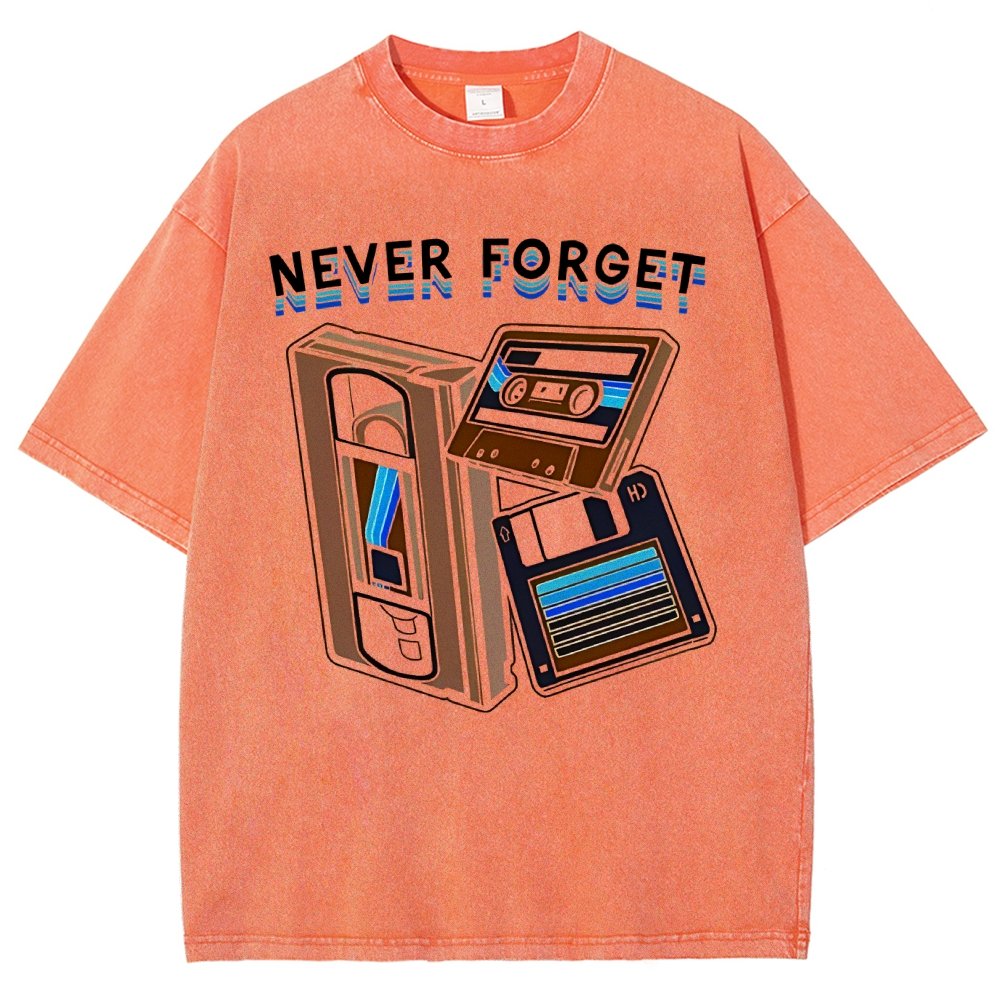 Never Forget Graphic Vintage Distressed T-shirt