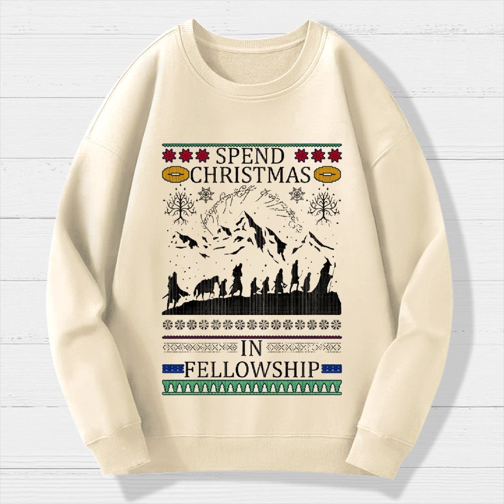 Spent Christmas in Group Geek Cotton Sweatshirt