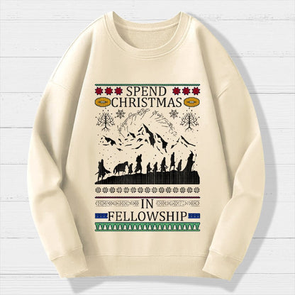 Spent Christmas in Group Geek Cotton Sweatshirt
