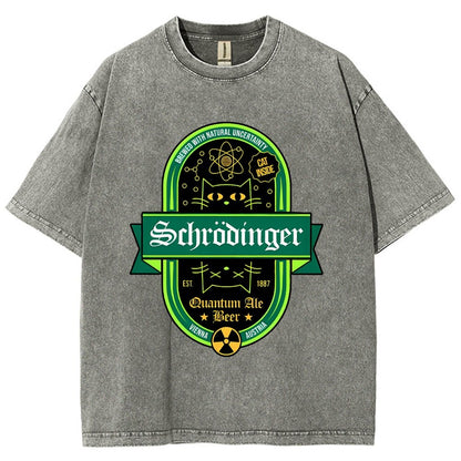 Schrödinger's Cat Inside Vintage Distressed T-shirt