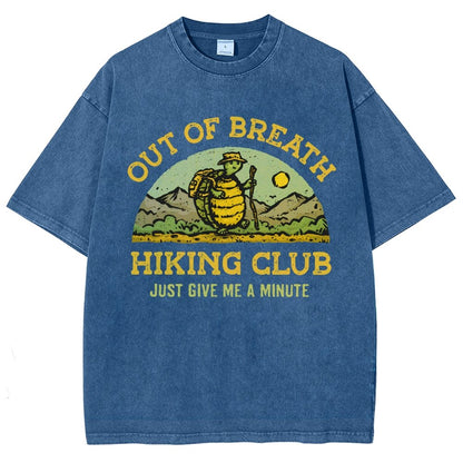 Out Of Breath Hiking Club Vintage Distressed T-shirt