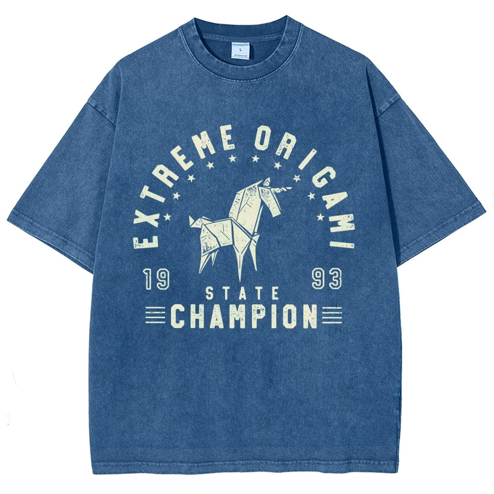 Extreme Origami Champ Vintage Distressed T-shirt