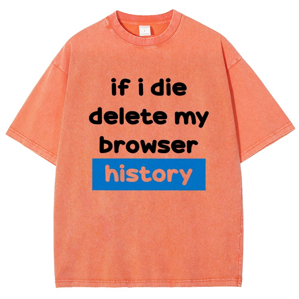 Delete my browswer history Vintage Distressed T-shirt
