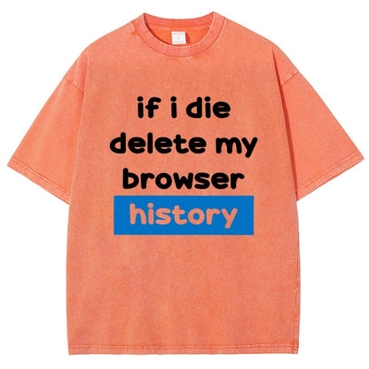Delete my browswer history Vintage Distressed T-shirt