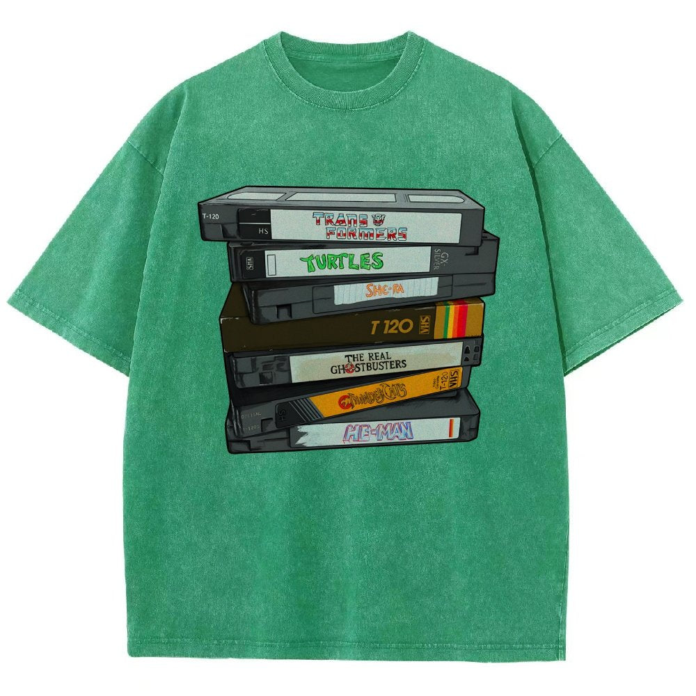 Nostalgic VHS - Action Edition Vintage Distressed T-shirt