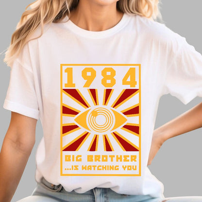 1984 Big Brother Is Watching You Geek T-Shirt