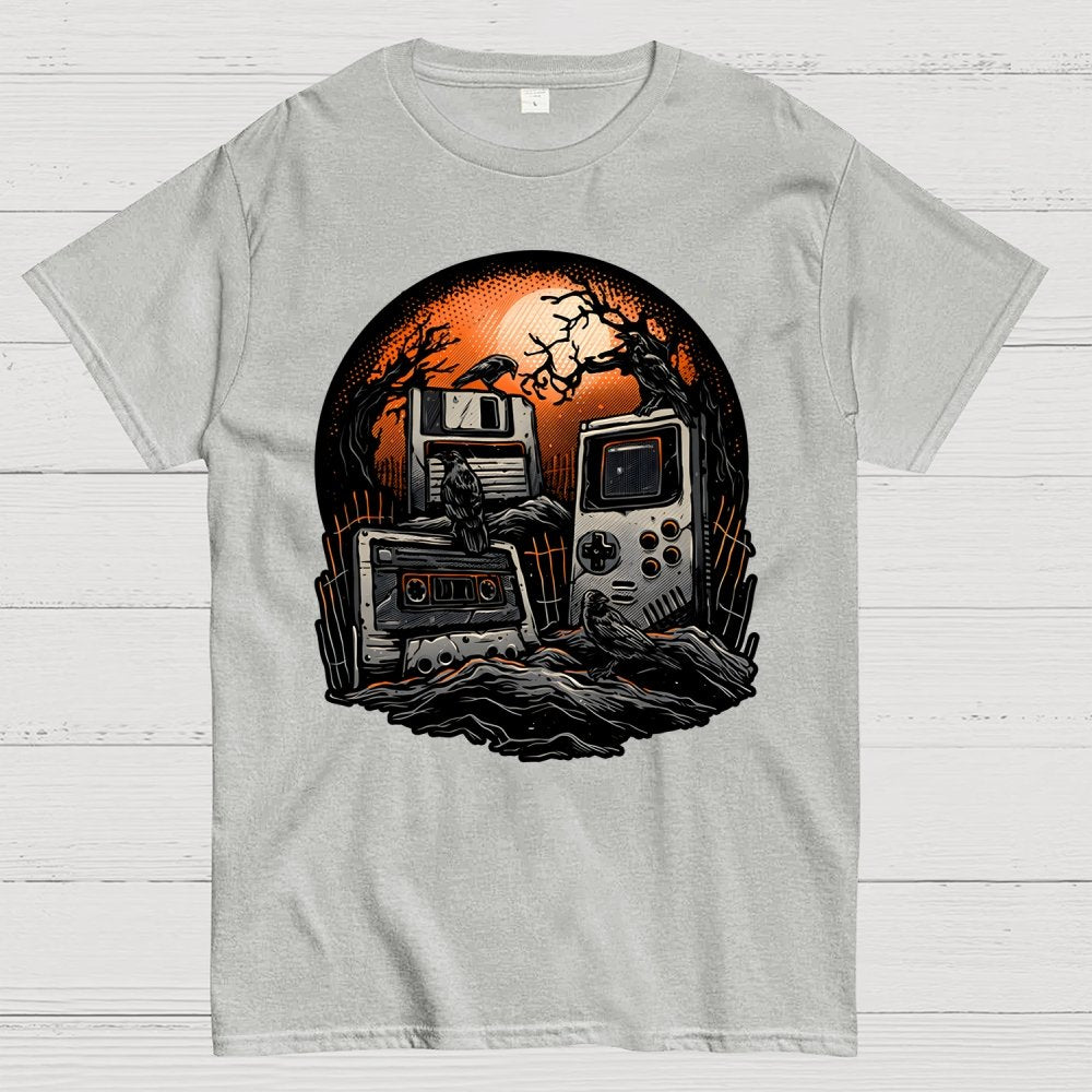 Retro Graveyard Geek T-Shirt