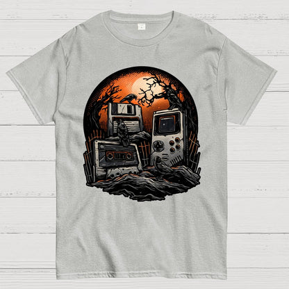 Retro Graveyard Geek T-Shirt