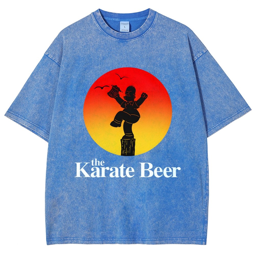 The Karate Beer Vintage Distressed T-shirt