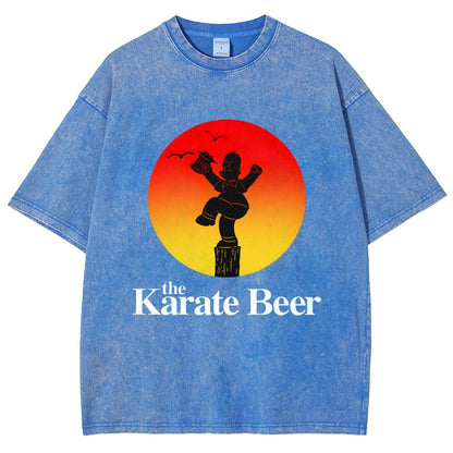 The Karate Beer Vintage Distressed T-shirt