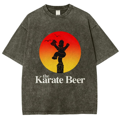 The Karate Beer Vintage Distressed T-shirt