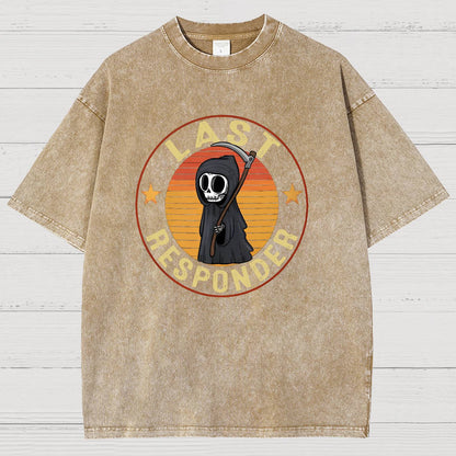 Last Responder Vintage Distressed T-shirt