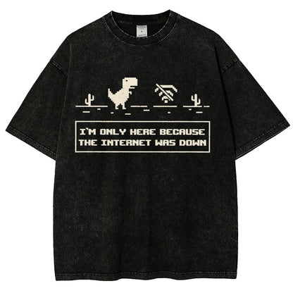 Offline Dino Vintage Distressed T-shirt