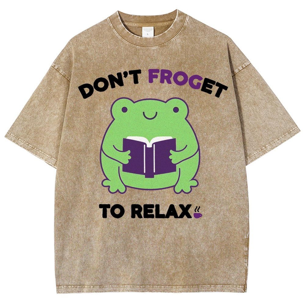 Don't Froget to Relax Vintage Distressed T-shirt