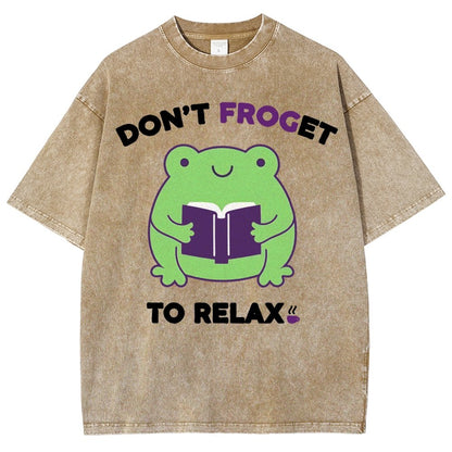 Don't Froget to Relax Vintage Distressed T-shirt