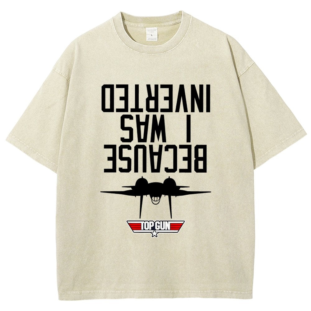 Because I Was Inverted Vintage Distressed T-shirt