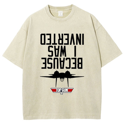 Because I Was Inverted Vintage Distressed T-shirt