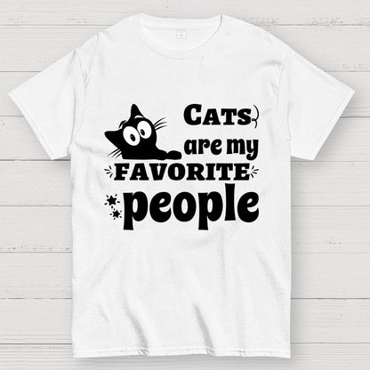 Cats Are My Favorite People Unisex Geek T-Shirt