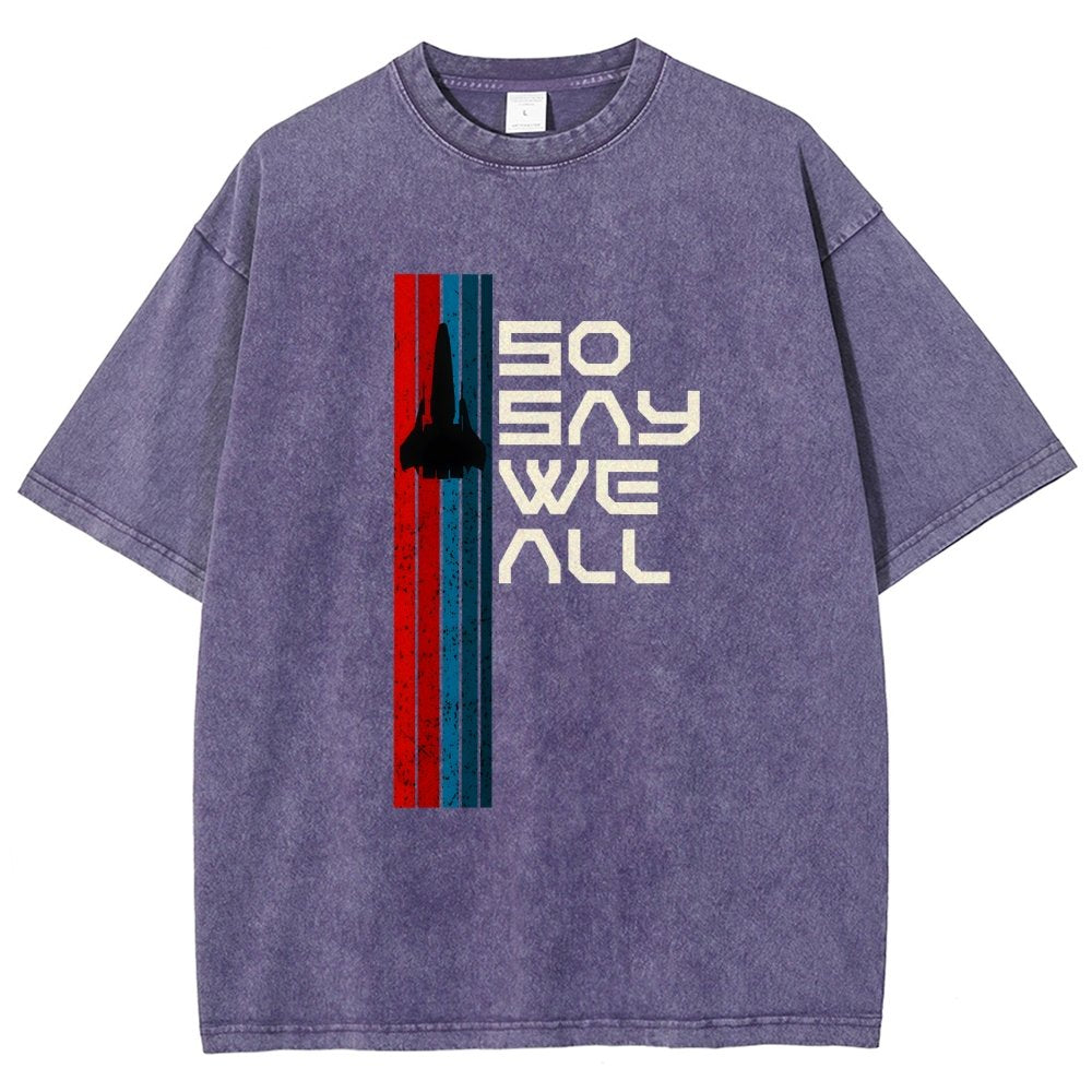 So Say We All Vintage Distressed T-shirt