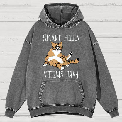 Funny Cat Vintage Distressed Hoodie