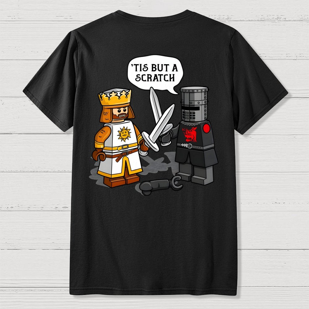 King Vs Knight Front And Back Printing Geek T-Shirt