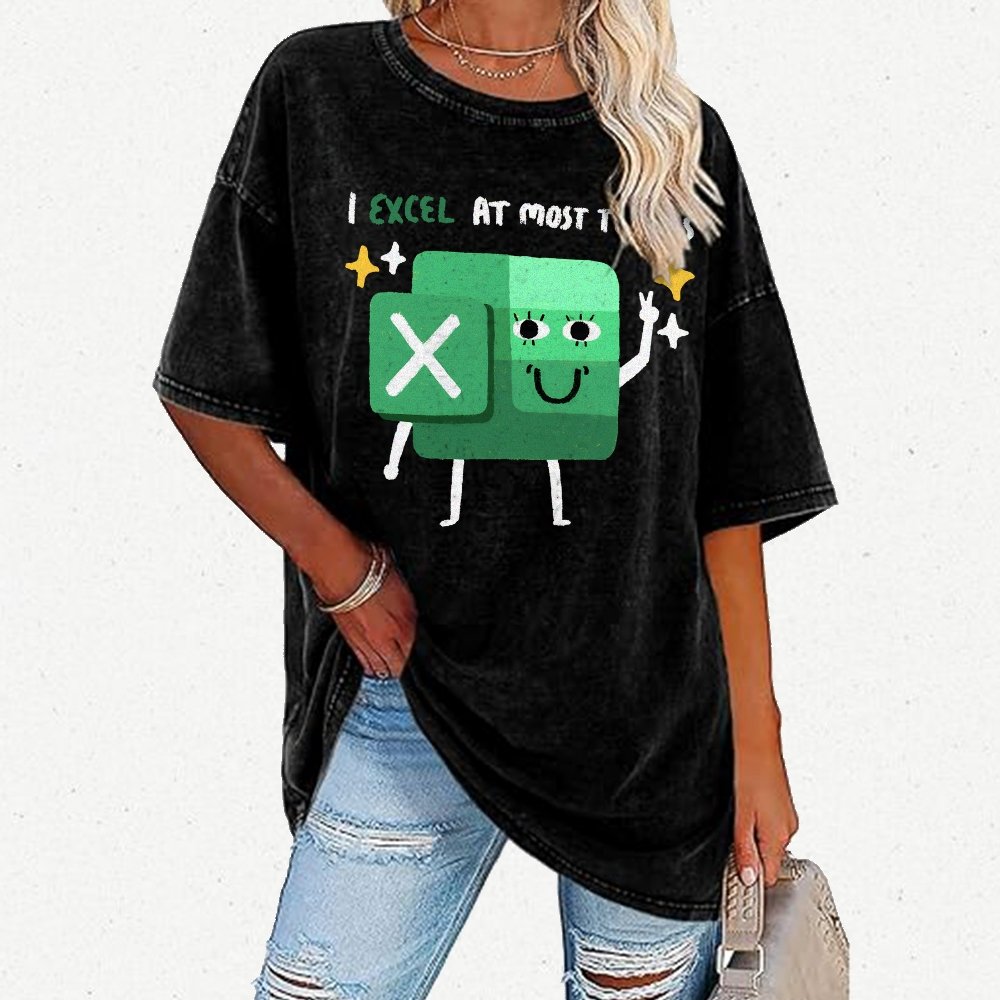I Excel At Most Things Vintage Distressed T-shirt