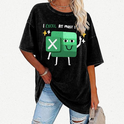 I Excel At Most Things Vintage Distressed T-shirt