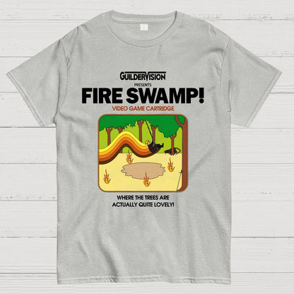 Retro Blazing Swamp Geek T-Shirt