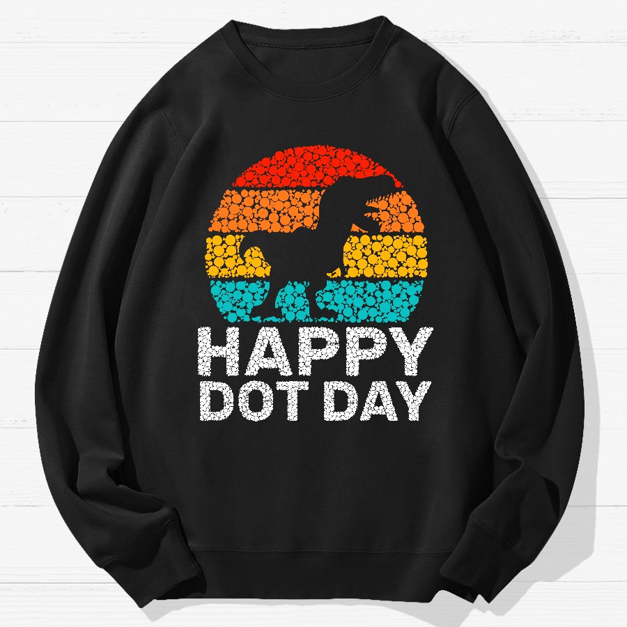 Happy International Dot Day Game Geek Cotton Sweatshirt