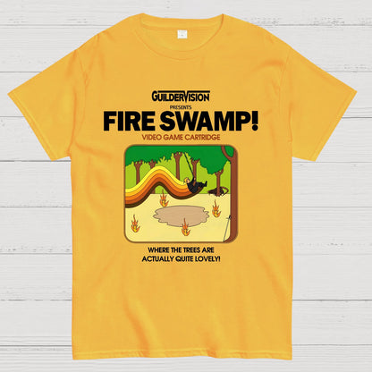 Retro Blazing Swamp Geek T-Shirt
