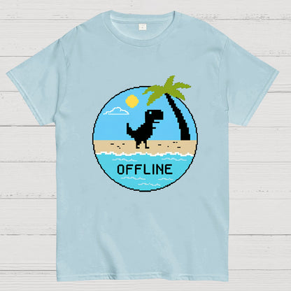 Dinosaur Offline Nerdy T-Shirt