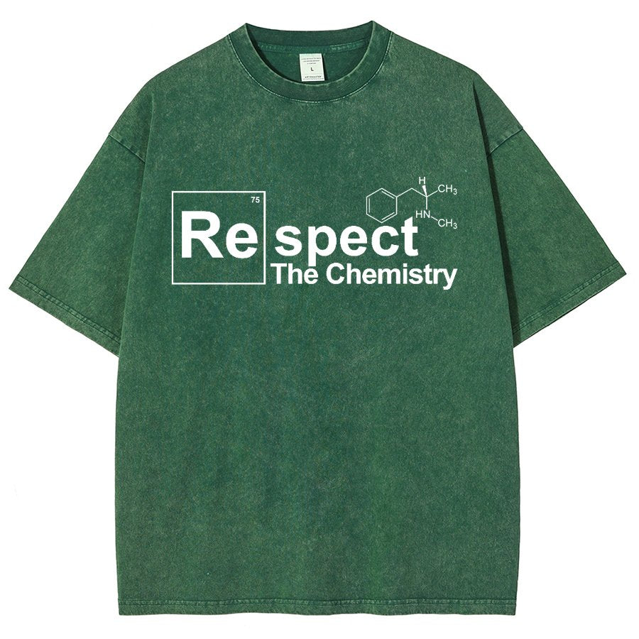 Respect The Chemistry Geeky Vintage Distressed T-shirt
