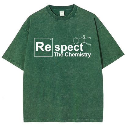 Respect The Chemistry Geeky Vintage Distressed T-shirt