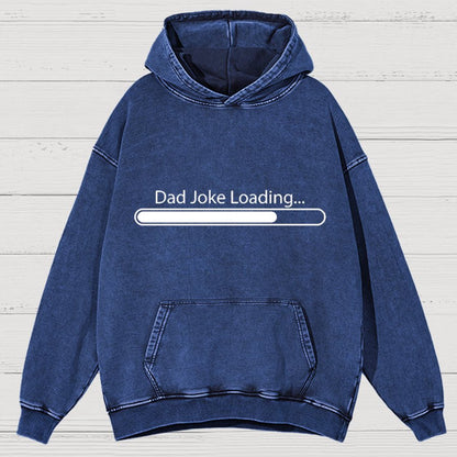 Dad Joke Loading Funny Dad Cotton Vintage Distressed Hoodie