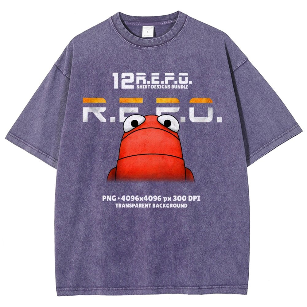 R.E.P.O. Game Funny Meme Vintage Distressed T-shirt