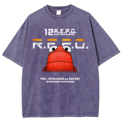 R.E.P.O. Game Funny Meme Vintage Distressed T-shirt