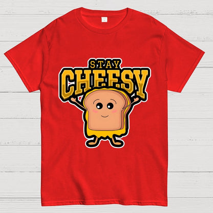 Sandwich STAY CHEESY Geek T-Shirt